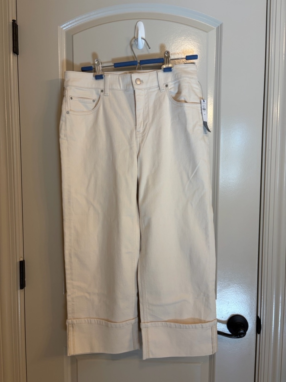 NWT Talbots Straight Ankle Cuff Petite Jeans